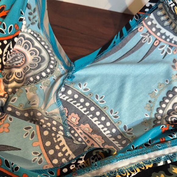 Melissa Paige Turquoise Paisley Camisole - Picture 6 of 7